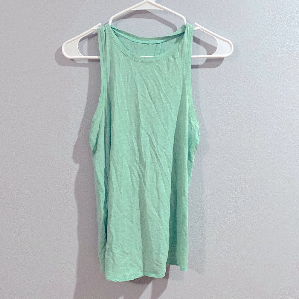 Lululemon open back high neck tank top